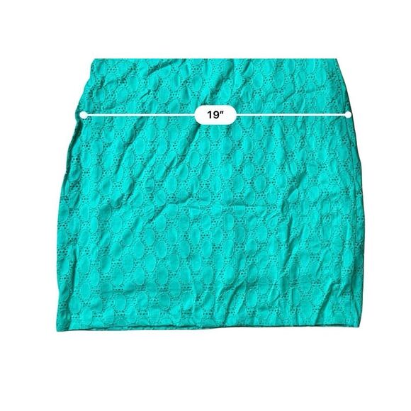 Isaac Mizrahi Green Knit Eyelet Shift Dress XL NWT Designer‎ Summery Casual - Picture 9 of 12